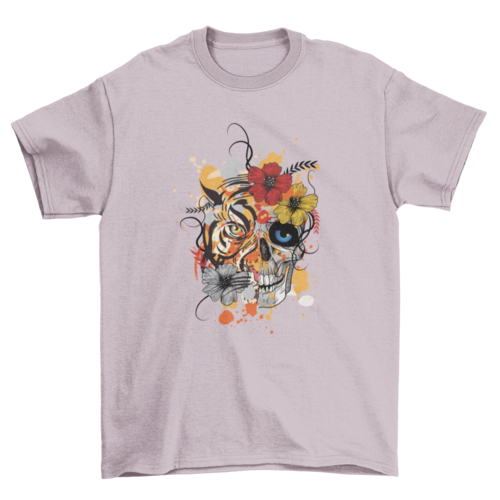 Tiger and skull t-shirt