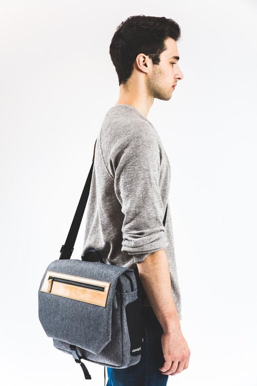 Street Messenger Grey Bags & Wallets - Jameson Ward