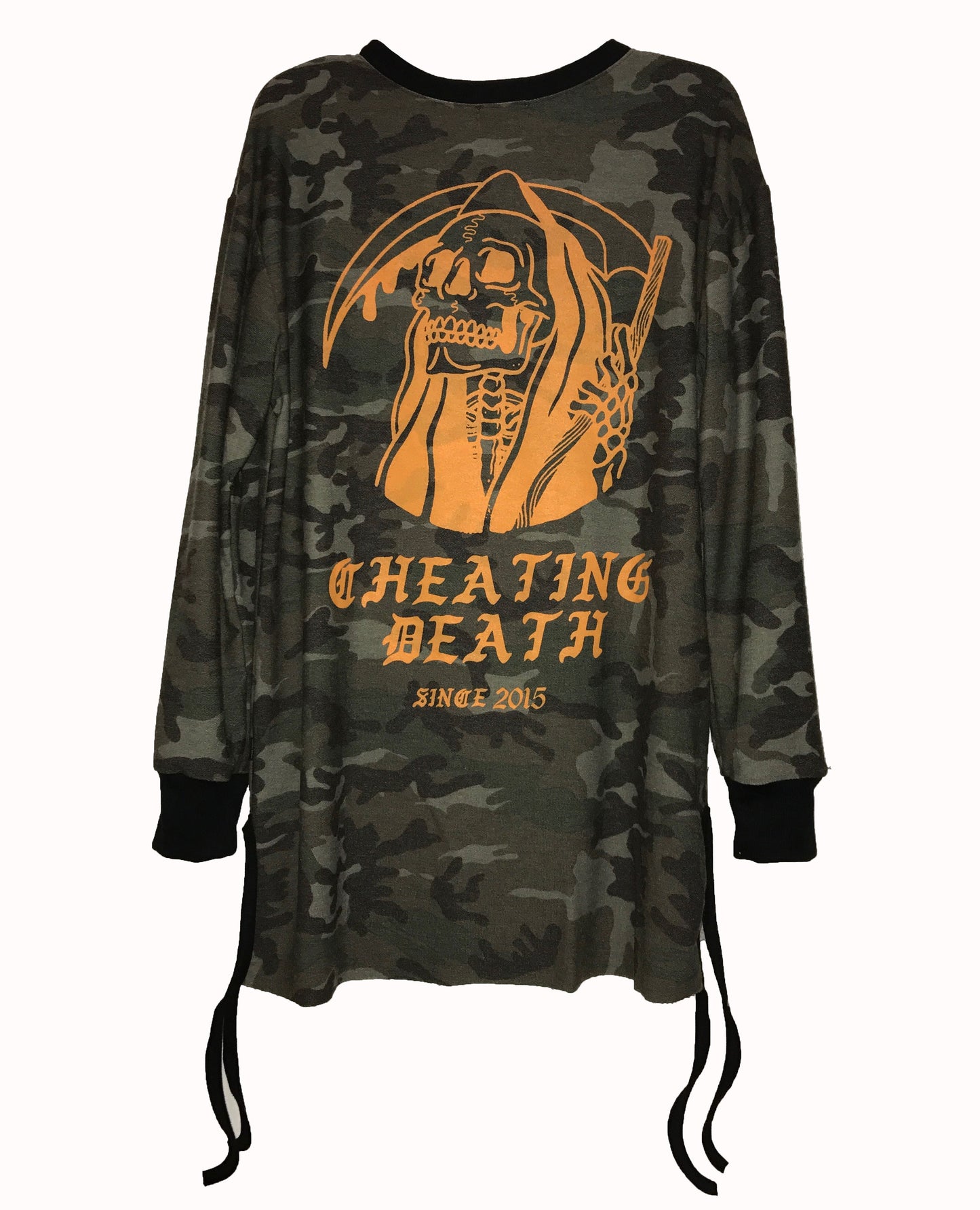 CHEATING DEATH CAMO LONG SLEEVE