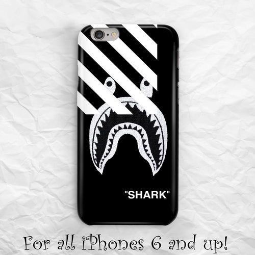 Off White Bape Shark Mouth BATHING APE iPhone Case Fashion Accessories - Jameson Ward