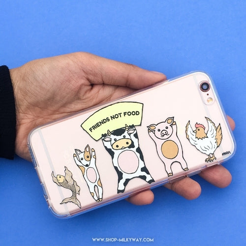 Friends Not Food - Clear TPU Case Cover Tech Accessories - Jameson Ward