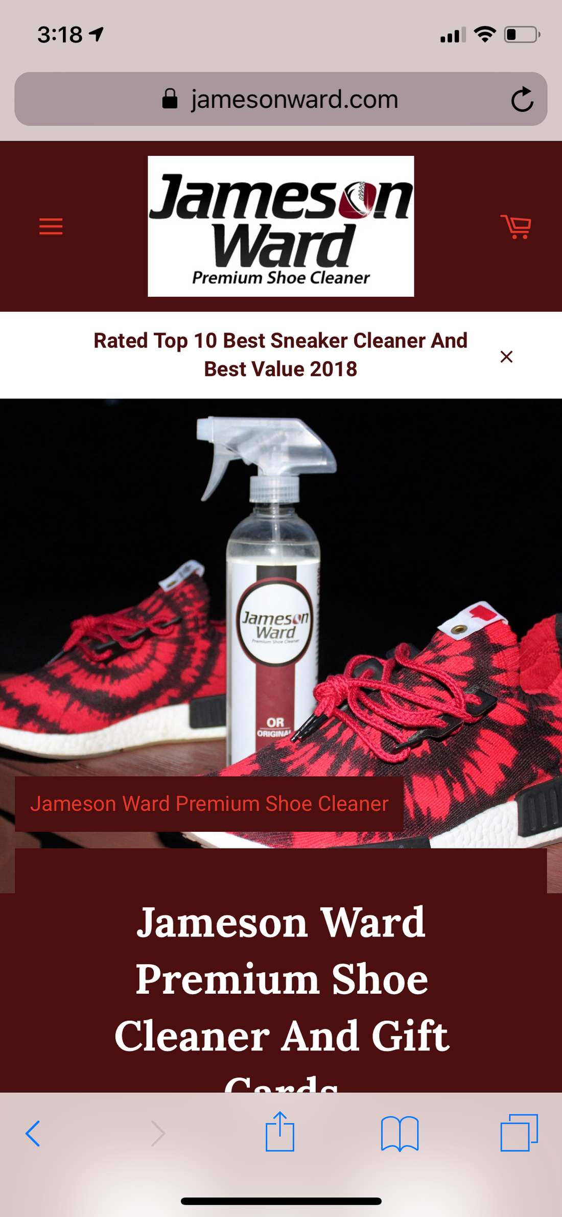 Shoe Cleaner - Jameson Ward Premium Shoe Cleaner
