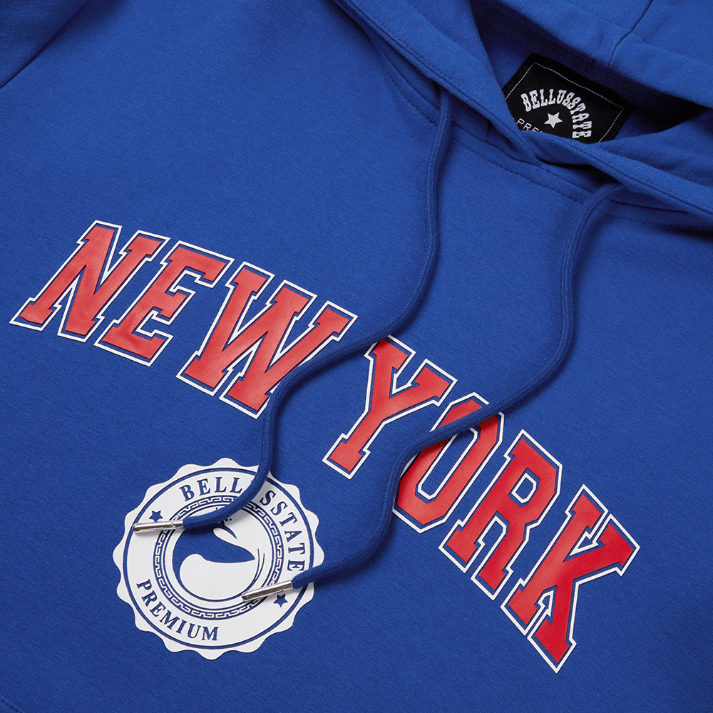 Cotton Unisex Hoodie With New York God Bird Logo Men's Clothing - Jameson Ward