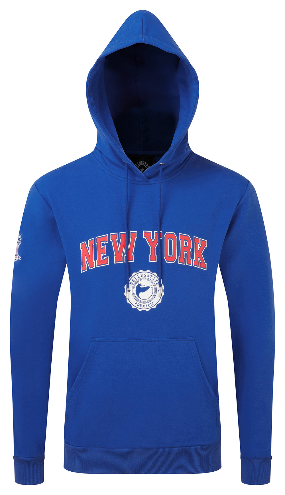 Cotton Unisex Hoodie With New York God Bird Logo Men's Clothing - Jameson Ward
