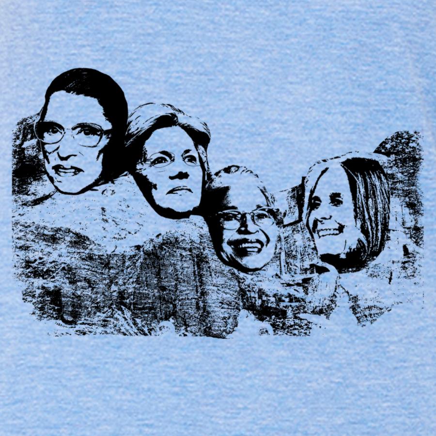 Great American Women on Mt Rushmore T-shirts - Jameson Ward