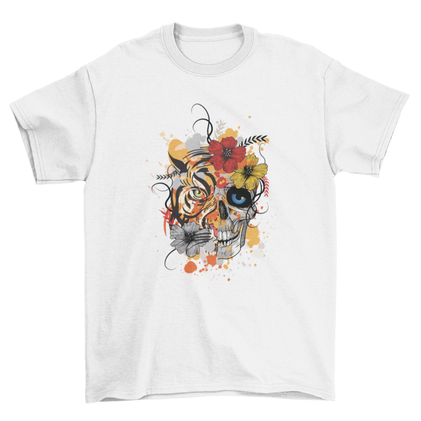Tiger and skull t-shirt