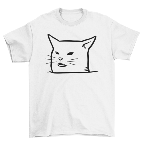 Unimpressed Meh Black Cat T-shirt T-shirts - Jameson Ward