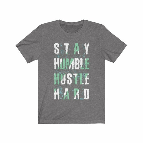 Stay Humble Hustle Hard Lettering T-Shirt Men's Clothing - Jameson Ward