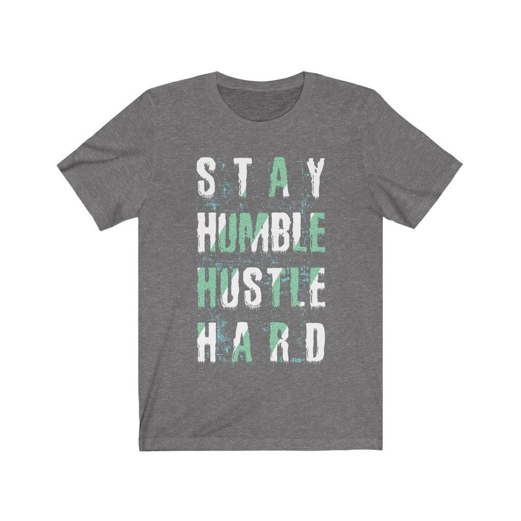 Stay Humble Hustle Hard Lettering T-Shirt Men's Clothing - Jameson Ward