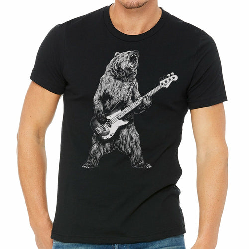 Bear Playing Bass Guitar T-shirts - Jameson Ward