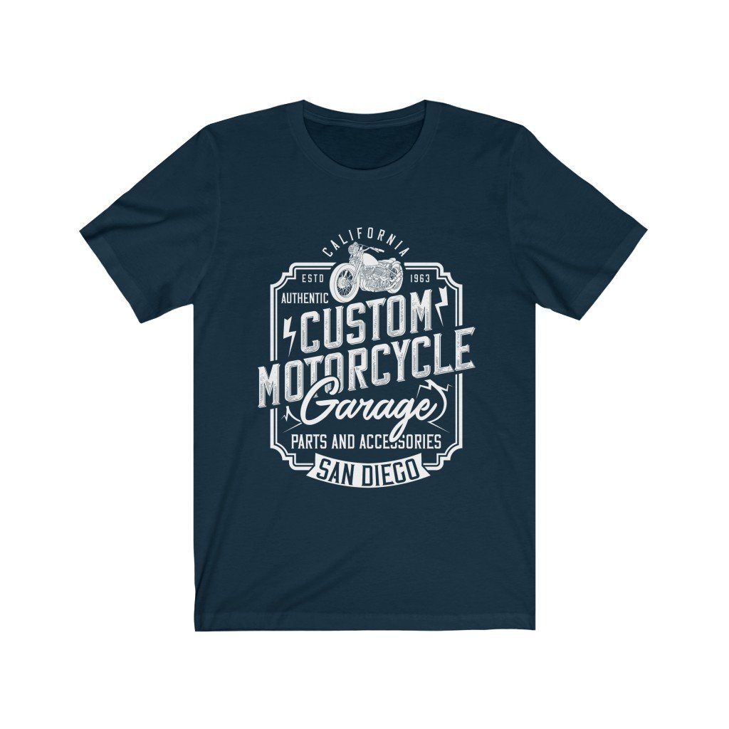 Custom Motorcycle Garage T-Shirt T-shirts - Jameson Ward