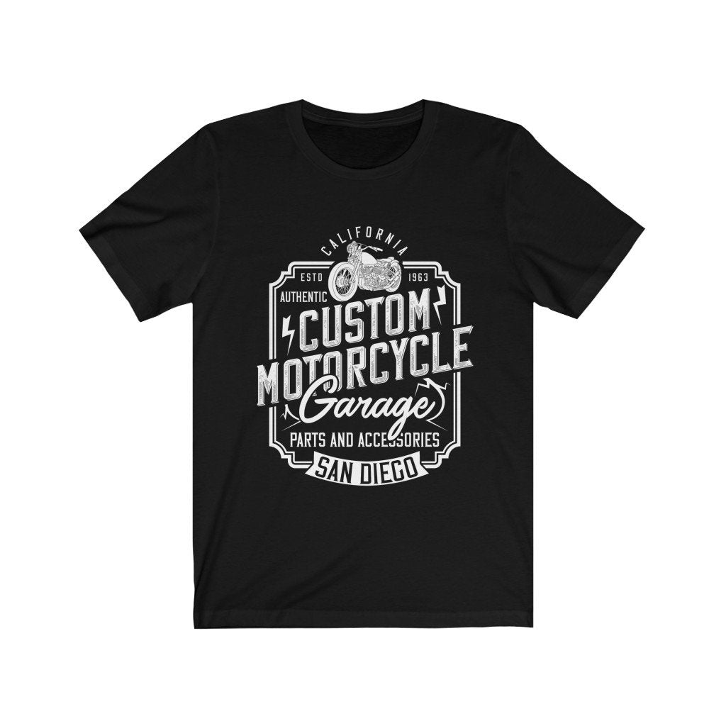 Custom Motorcycle Garage T-Shirt T-shirts - Jameson Ward