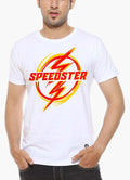 Speedster-White Men's Half Sleeve Graphic T Shirt T-shirts - Jameson Ward