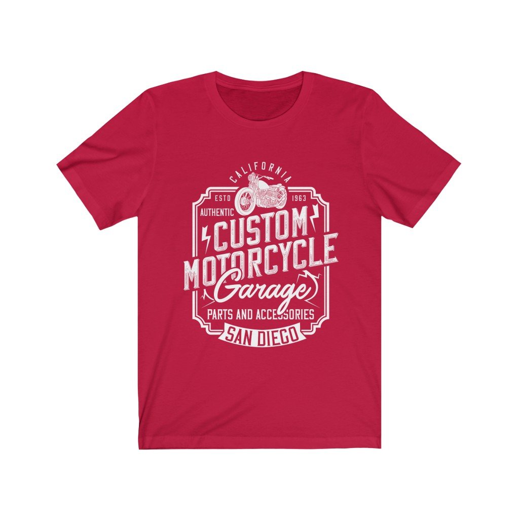 Custom Motorcycle Garage T-Shirt T-shirts - Jameson Ward