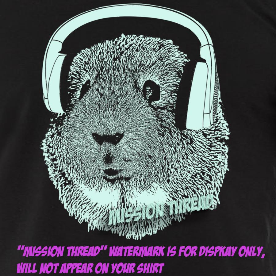 Guinea Pig Wearing Headphones T-shirts - Jameson Ward