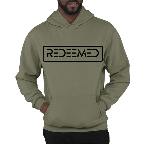 Mens Graphic Hoodie Redeemed Black Illustration Accessories - Jameson Ward