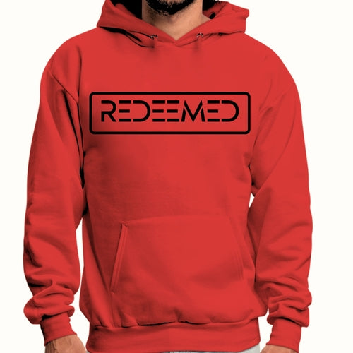 Mens Graphic Hoodie Redeemed Black Illustration Accessories - Jameson Ward