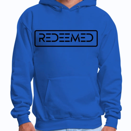 Mens Graphic Hoodie Redeemed Black Illustration Accessories - Jameson Ward