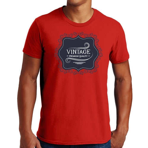 Mens Graphic T-shirt Vintage Premium Quality Blue White Illustration Accessories - Jameson Ward