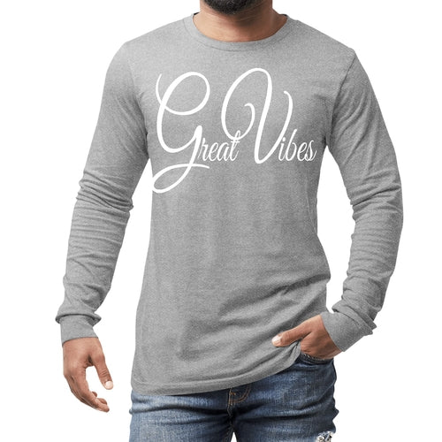Mens Long Sleeve Graphic T-shirt - Great Vibes Accessories - Jameson Ward