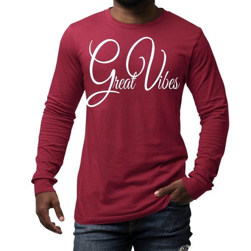 Mens Long Sleeve Graphic T-shirt - Great Vibes Accessories - Jameson Ward