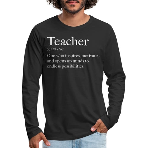 Mens Shirt - Long Sleeve Graphic Tee / Teachers Inspire Accessories - Jameson Ward
