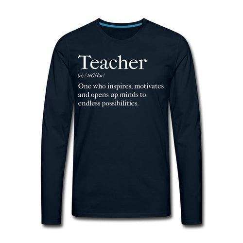 Mens Shirt - Long Sleeve Graphic Tee / Teachers Inspire Accessories - Jameson Ward