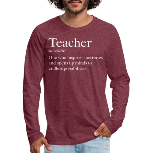 Mens Shirt - Long Sleeve Graphic Tee / Teachers Inspire Accessories - Jameson Ward