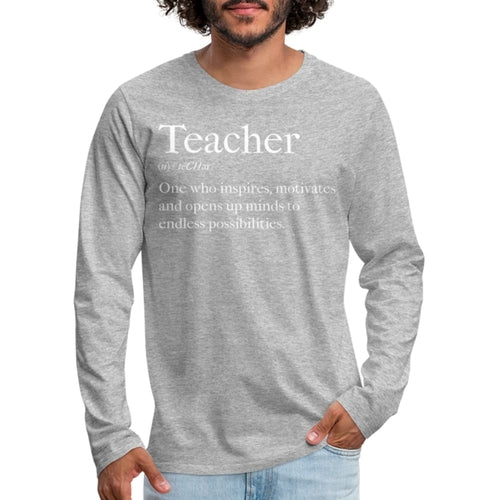 Mens Shirt - Long Sleeve Graphic Tee / Teachers Inspire Accessories - Jameson Ward