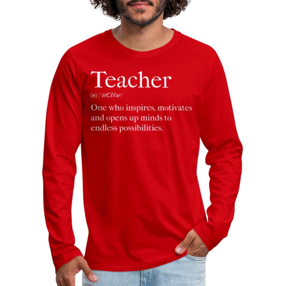 Mens Shirt - Long Sleeve Graphic Tee / Teachers Inspire Accessories - Jameson Ward