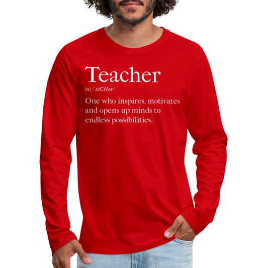 Mens Shirt - Long Sleeve Graphic Tee / Teachers Inspire