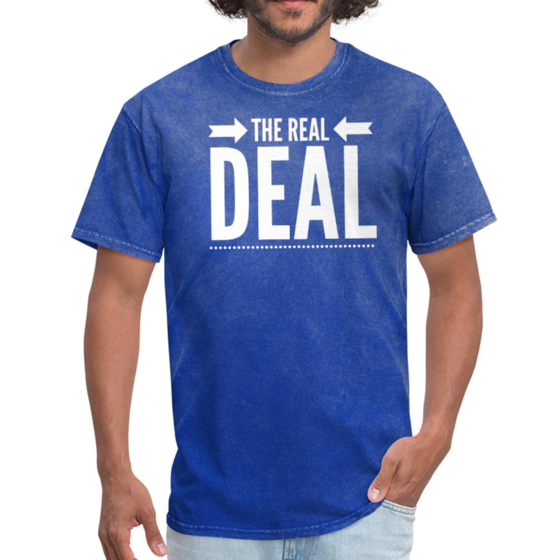 Mens Unisex T-shirt, The Real Deal Double Arrow Graphic Tee Activewear - Jameson Ward