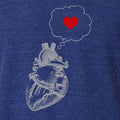 Mens heart thinking heart T-shirts - Jameson Ward