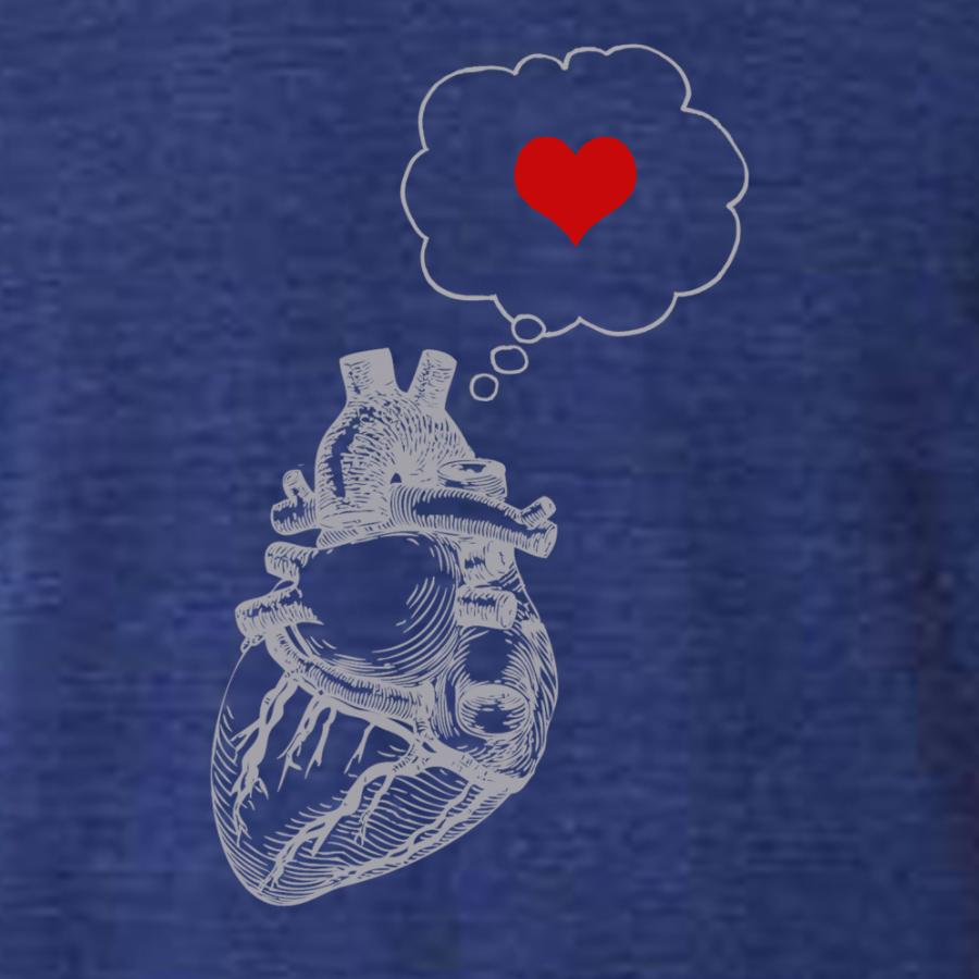 Mens heart thinking heart T-shirts - Jameson Ward