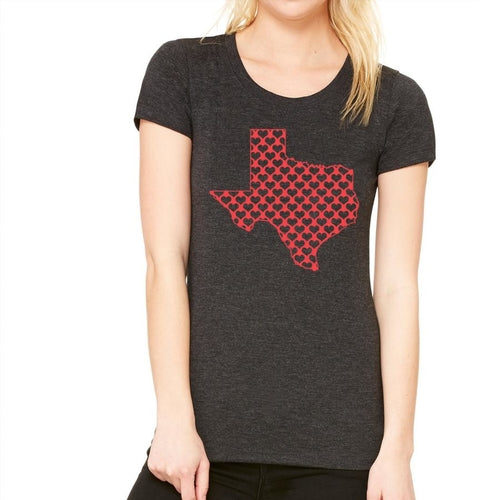 Texas hearts- women's T-shirts - Jameson Ward