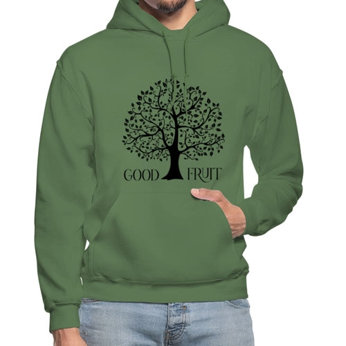 Mens Hoodie - Pullover Hooded Sweatshirt - Graphic/good Fruit Sweaters & Hoodies - Jameson Ward