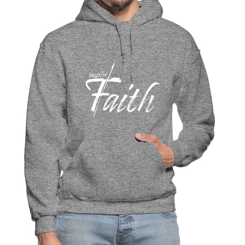 Mens Hoodie - Pullover Hooded Sweatshirt - Graphic/inspire Faith Sweaters & Hoodies - Jameson Ward