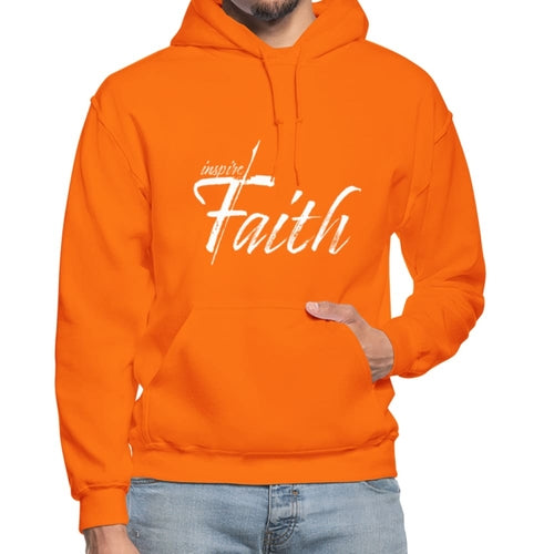 Mens Hoodie - Pullover Hooded Sweatshirt - Graphic/inspire Faith Sweaters & Hoodies - Jameson Ward