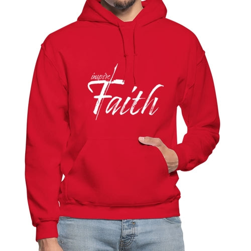 Mens Hoodie - Pullover Hooded Sweatshirt - Graphic/inspire Faith Sweaters & Hoodies - Jameson Ward