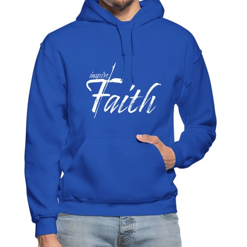 Mens Hoodie - Pullover Hooded Sweatshirt - Graphic/inspire Faith Sweaters & Hoodies - Jameson Ward
