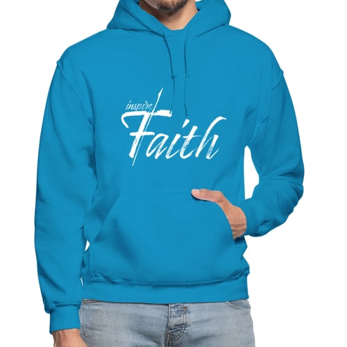Mens Hoodie - Pullover Hooded Sweatshirt - Graphic/inspire Faith Sweaters & Hoodies - Jameson Ward