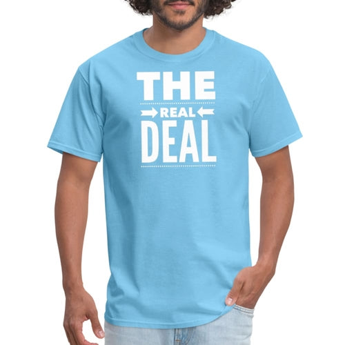 Mens Unisex T-shirt - the Real Deal Graphic Tee Activewear - Jameson Ward