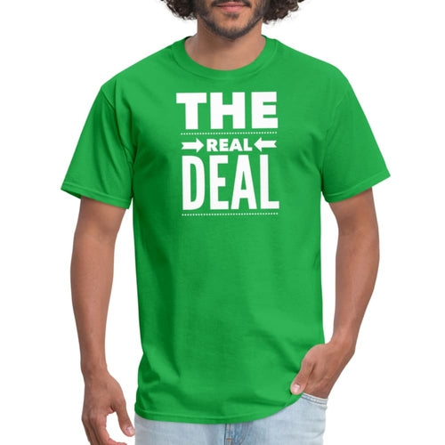 Mens Unisex T-shirt - the Real Deal Graphic Tee Activewear - Jameson Ward