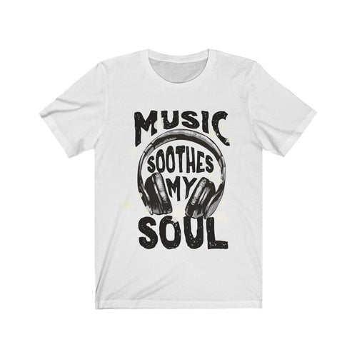 Music Soothes my soul Headphone Short Sleeve Tee Men's Clothing - Jameson Ward