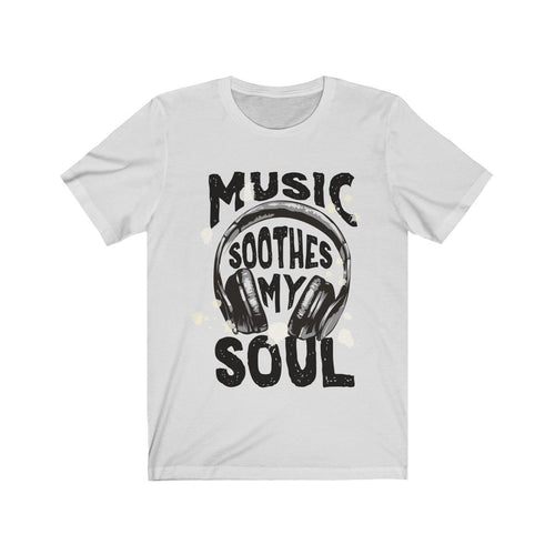 Music Soothes my soul Headphone Short Sleeve Tee Men's Clothing - Jameson Ward
