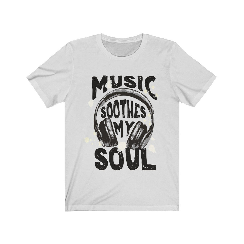 Music Soothes my soul Headphone Short Sleeve Tee Men's Clothing - Jameson Ward