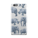 Safari Rhinos And Elephants Big Animal iPhone X