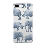 Safari Rhinos And Elephants Big Animal iPhone X