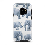 Safari Rhinos And Elephants Big Animal iPhone X