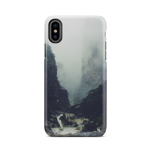 Misty Woods Forest Retro Summer Vintage iPhone X Case - Jameson Ward